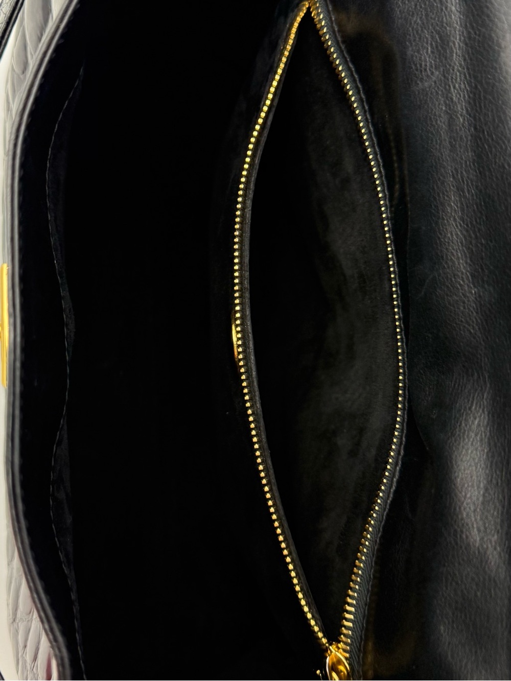 🐊COLOMBO 1937 MILANO • Black Exotic CROCODILE 32 Top-Handle Bag • Made in ITALY - Picture 16 of 16